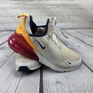 Nike Air Max 270 White Pink‎ Orange AH6789-106 Women’s Size 9